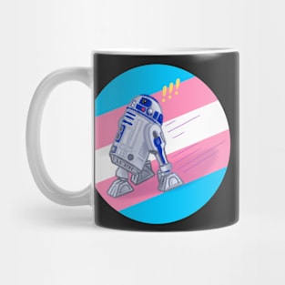 Sketchy Trans Pride Droid Mug